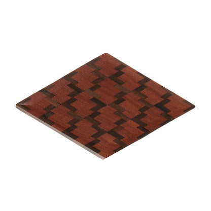 Tsuyuki Woodworks Goko Box – Matsukawabishi Pattern (Yosegi Marquetry), Japan