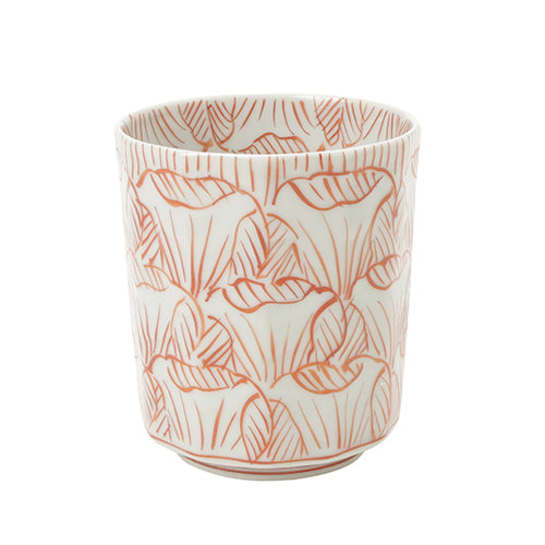 Souta Kiln Faceted Yunomi Teacup – Petal Pattern, Saga Japan