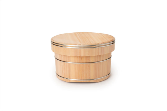 【Nakagawa Mokkougei】 Ohitsu/ Wooden rice container/ L size (4 go of rice)