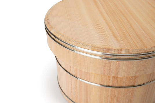 【Nakagawa Mokkougei】 Ohitsu/ Wooden rice container/ L size (4 go of rice)