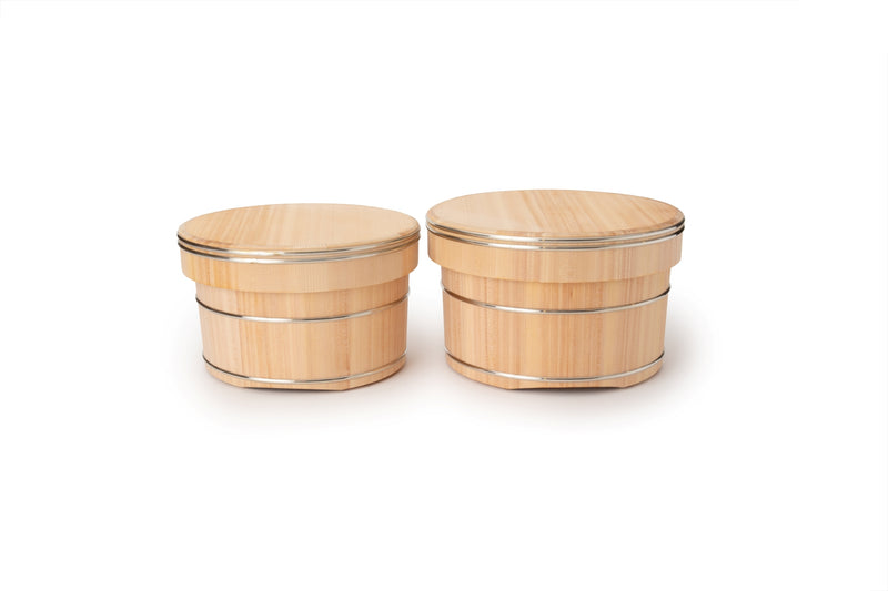 Load image into Gallery viewer, 【Nakagawa Mokkougei】 Ohitsu/ Wooden rice container/ L size (4 go of rice)
