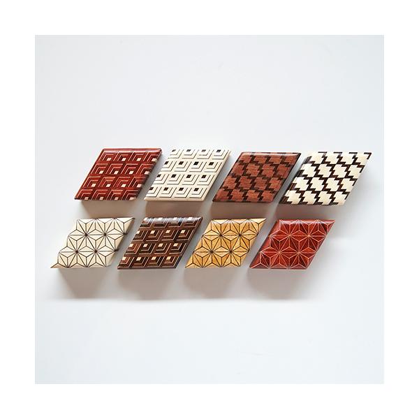 Load image into Gallery viewer, Hakone Wood Mosaic Work Small Container / Matsukawabishi / Gosu / 4 Colors
