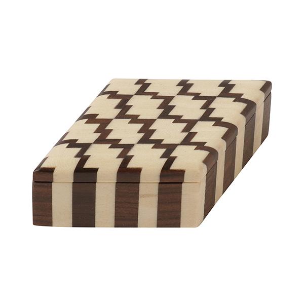Load image into Gallery viewer, Hakone Wood Mosaic Work Small Container / Matsukawabishi / Gosu / 4 Colors
