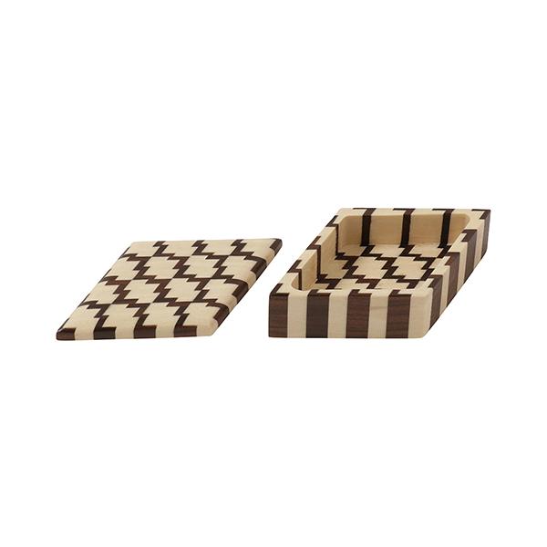 Load image into Gallery viewer, Hakone Wood Mosaic Work Small Container / Matsukawabishi / Gosu / 4 Colors

