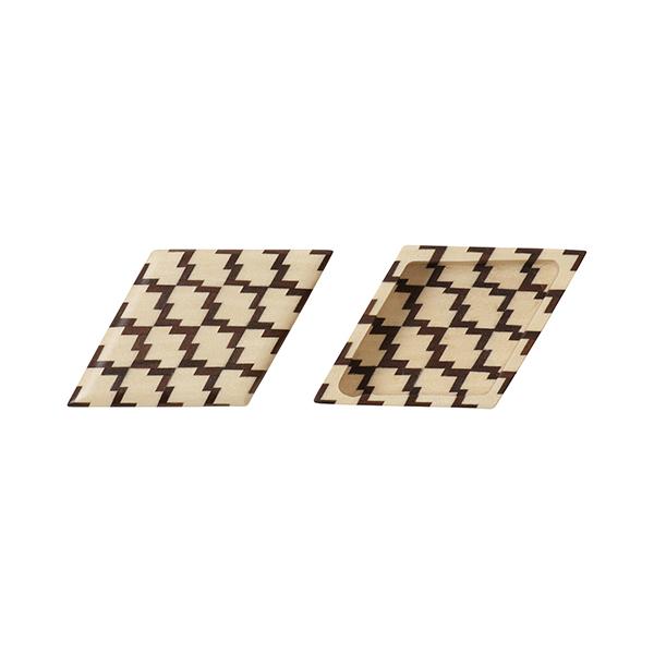 Load image into Gallery viewer, Hakone Wood Mosaic Work Small Container / Matsukawabishi / Gosu / 4 Colors
