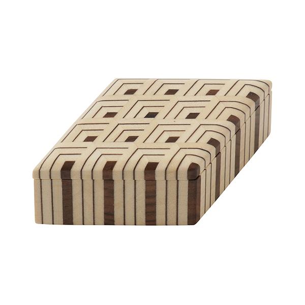 Load image into Gallery viewer, Hakone Wood Mosaic Work Small Container / Seigaiha / Gosu / 6 Colors
