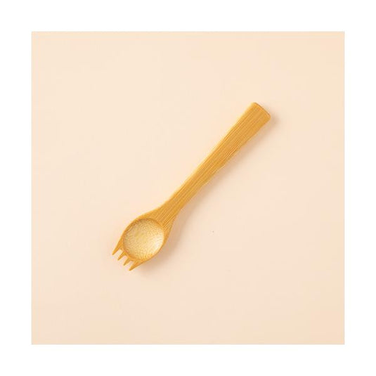 Bamboo Forked Spoon / 13cm / Kai Nobuo Koubou