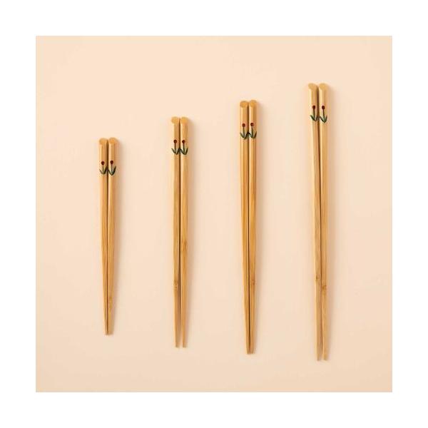 Ouchi Kogei Children's Chopsticks with Floral Design, Oita Japan