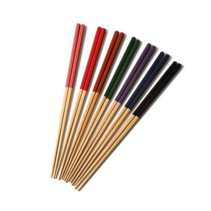 Ouchi Kogei Diamond-Cut Two-Tone Chopsticks, Oita Japan