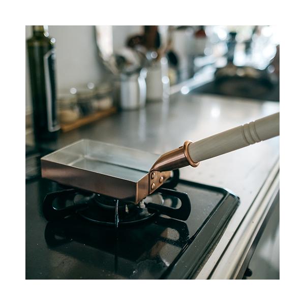 Nakamura Douki Seisakusho Copper Tamagoyaki Pan 12cm – Japanese Copper Omelette Pan, Handcrafted in Japan