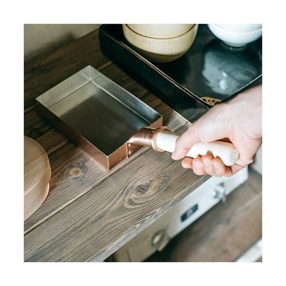 Nakamura Douki Copper Tamagoyaki Pan – 15cm Square, Japan