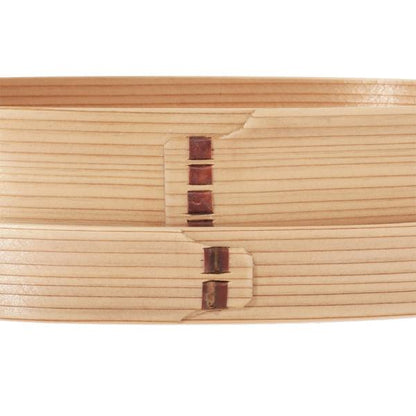 Hakata Magemono Tamaki Medium Oval Bento Box with Shallow Lid – Wappa Style, Japan