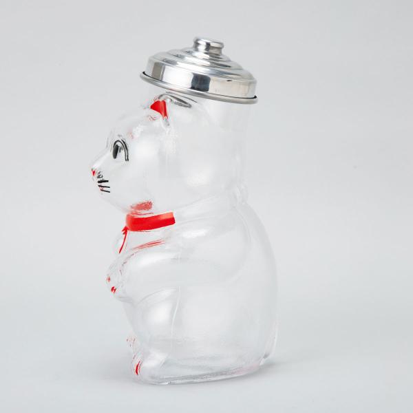 Hirota Glass Maneki Neko Candy Jar – Large, Tokyo Japan
