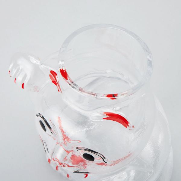 Hirota Glass Maneki Neko Candy Jar – Large, Tokyo Japan