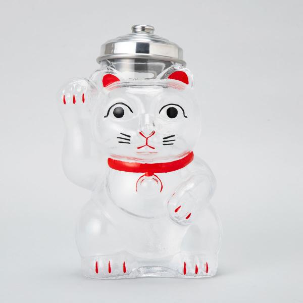 Hirota Glass Maneki Neko Candy Jar – Large, Tokyo Japan