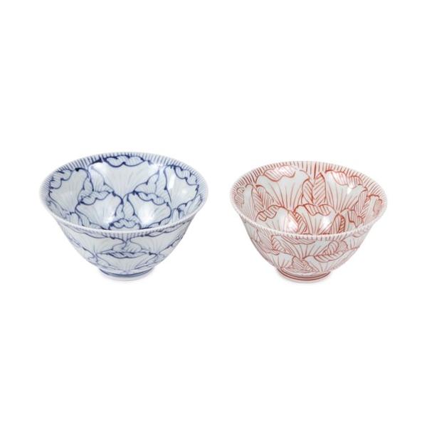 Souta Kiln Hime Rice Bowl – Large & Small, Petal Pattern, Saga Japan