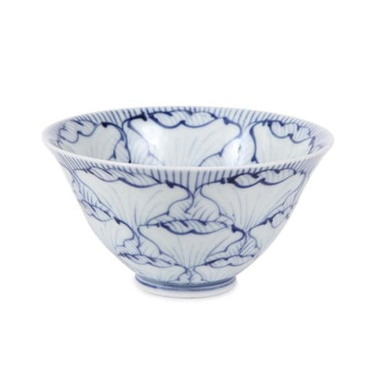 Souta Kiln Hime Rice Bowl – Large & Small, Petal Pattern, Saga Japan