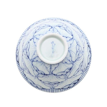 Souta Kiln Hime Rice Bowl – Large & Small, Petal Pattern, Saga Japan