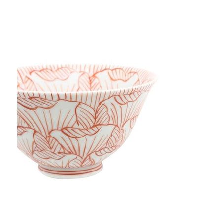 Souta Kiln Hime Rice Bowl – Large & Small, Petal Pattern, Saga Japan