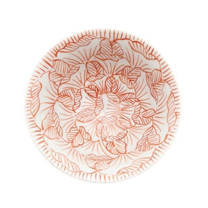 Souta Kiln Hime Rice Bowl – Large & Small, Petal Pattern, Saga Japan