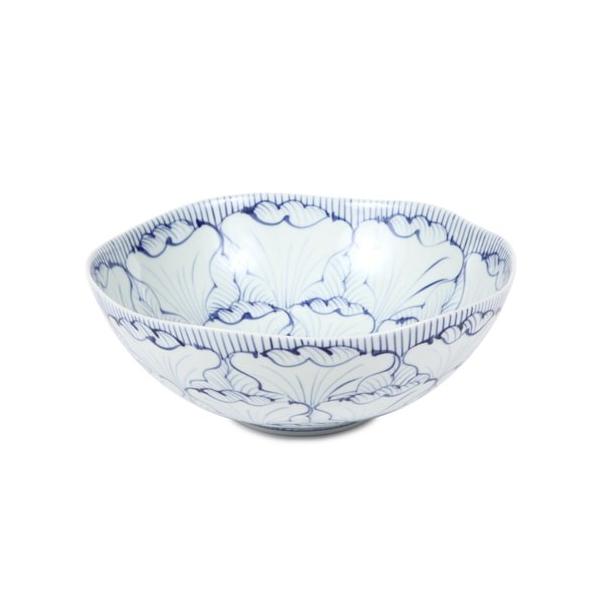 Souta Kiln Sometsuke 9-Inch Bowl – Petal Pattern, Saga Japan