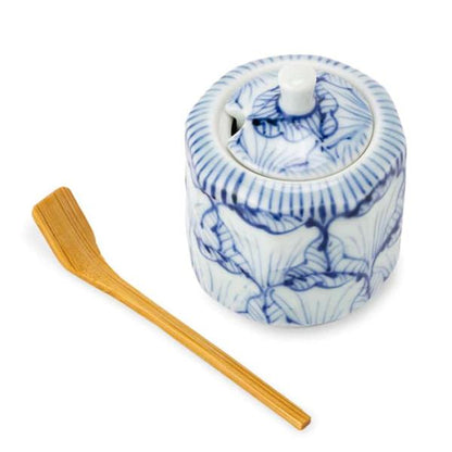 Souta Kiln Condiment Container with Bamboo Scoop – Set, Saga Japan