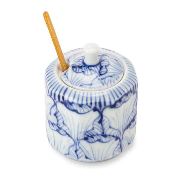 Souta Kiln Condiment Container with Bamboo Scoop – Set, Saga Japan