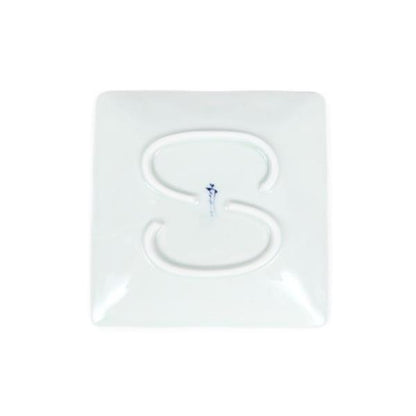 Souta Kiln Sometsuke Square Plate – Tako-Karakusa Arabesque, Saga Japan