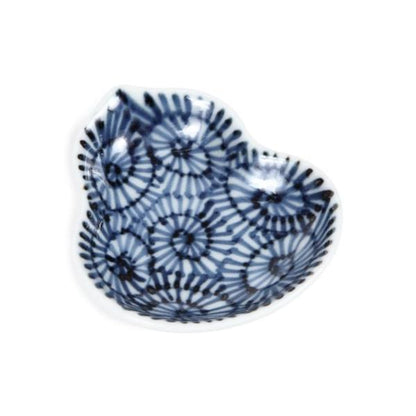 Souta Kiln Sometsuke Gourd-Shaped Hime Small Plate – Tako-Karakusa Arabesque, Saga Japan