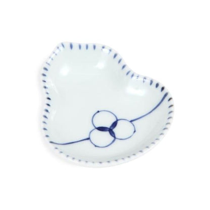 Souta Kiln Sometsuke Gourd-Shaped Hime Small Plate – Enmusubi Knot Design, Saga Japan