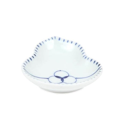 Souta Kiln Sometsuke Gourd-Shaped Hime Small Plate – Enmusubi Knot Design, Saga Japan