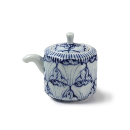 Souta Kiln Sometsuke Mini Sauce Pitcher – Floral Pattern, Saga Japan