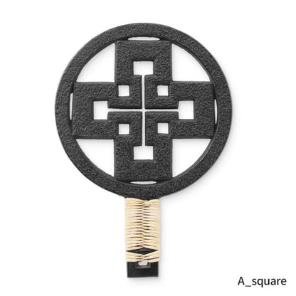 Rikucho Ogasawara Cast Iron Trivet, Iwate Japan