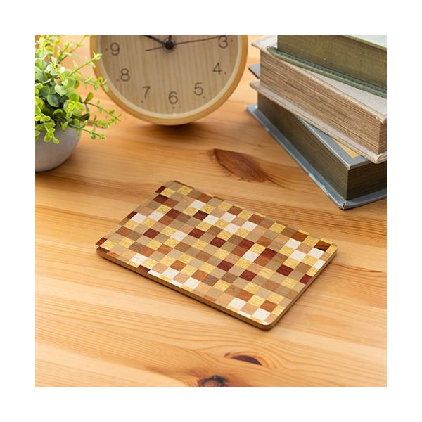 Load image into Gallery viewer, Hakone Wood Mosaic Work Mouse Pad / Mix / S size
