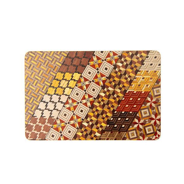 Load image into Gallery viewer, Hakone Wood Mosaic Work Mouse Pad / Mix / S size
