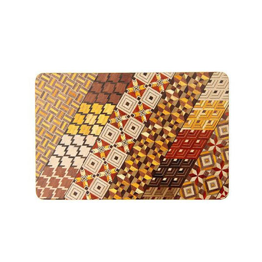 Hakone Wood Mosaic Work Mouse Pad / Mix / S size
