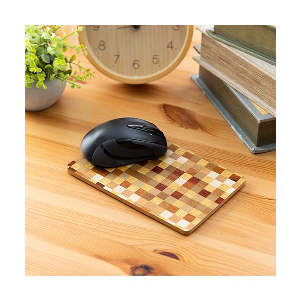 Load image into Gallery viewer, Hakone Wood Mosaic Work Mouse Pad / Mix / S size

