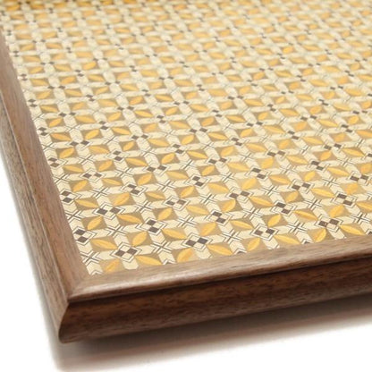 Tsuyuki Woodworks Free Tray – Small Square Wooden Tray (Yosegi Marquetry),Japan