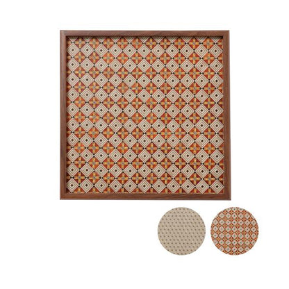 Tsuyuki Woodworks Square Tray – Yosegi Marquetry, Japan