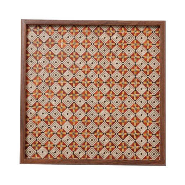 Tsuyuki Woodworks Square Tray – Yosegi Marquetry, Japan