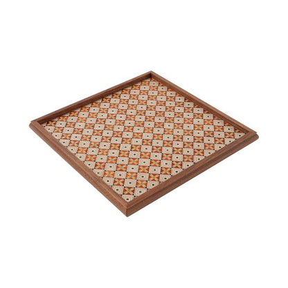 Tsuyuki Woodworks Square Tray – Yosegi Marquetry, Japan