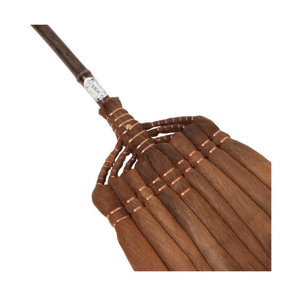 Yamamoto Katsunosuke Shoten “Kaneichi” Houki Broom – 9-Bundle Long Handle with Leather Wrap,Japan