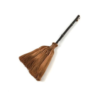 Yamamoto Katsunosuke Shoten “Kaneichi” Japanese Shuro Palm Hand Broom – 5-Bundle Short Handle 75cm, Handcrafted in Japan