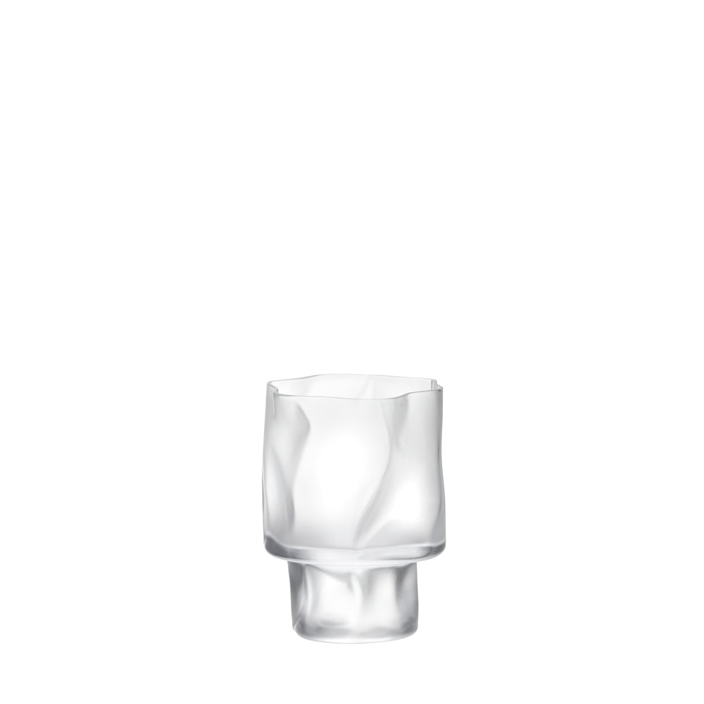 Kimura Glass COM Crumple Wine Glass S – Frosted, Tokyo Japan