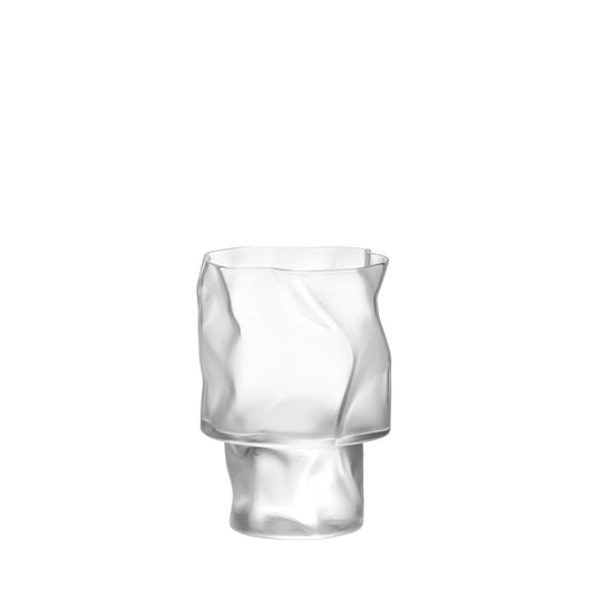 Kimura Glass COM Crumple Wine Glass L – Frosted, Tokyo Japan