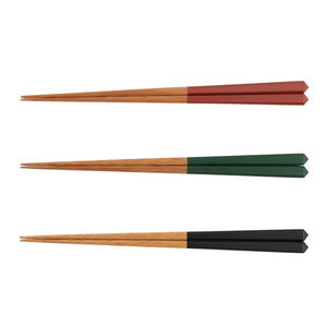 Diamond cut chanko chopsticks / Brown