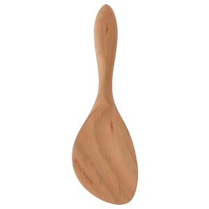 Natural wood round handle ladle / left-handed