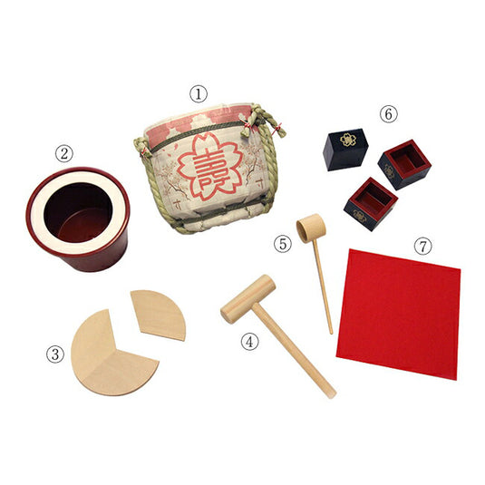 Mini Kagami-biraki set / Sakuramori celebration set