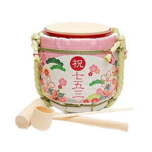 Mini Kagami-biraki set without Masu / Shichigosan celebration (girl)