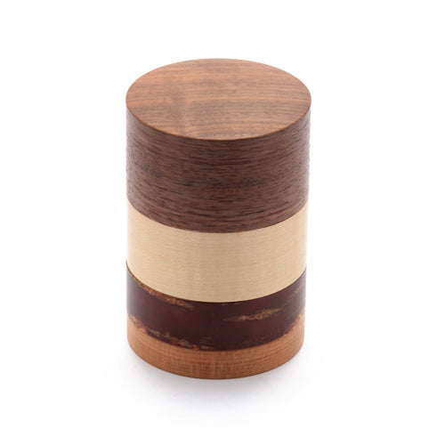 Four Color Tea Caddy / Walnut